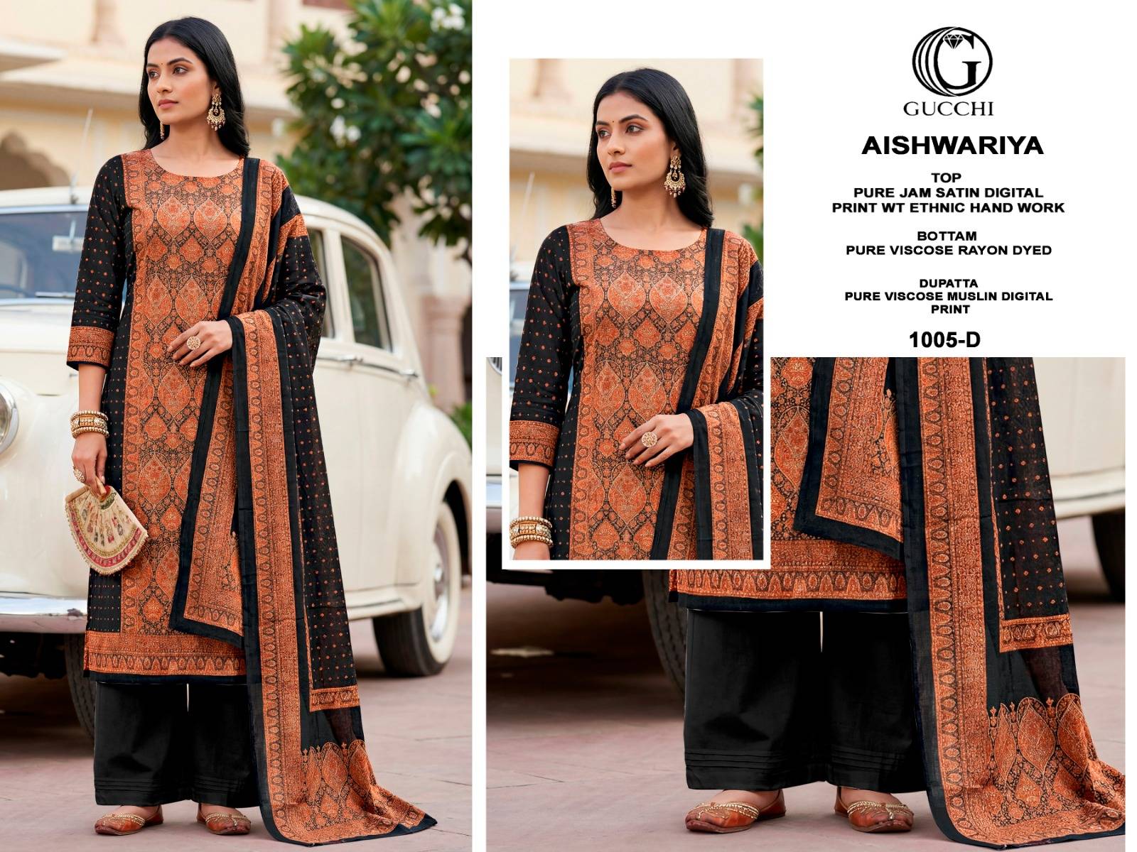 AISHWARIYA – 1005 by Fashid 1005A TO 1005E SERIES Stylish Beautiful Colourful Pure Jaam Satin Dresses At Wholesale Price